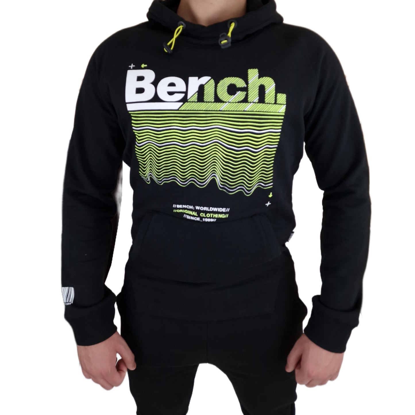 Men's Bench Pullover Hoodie - Black