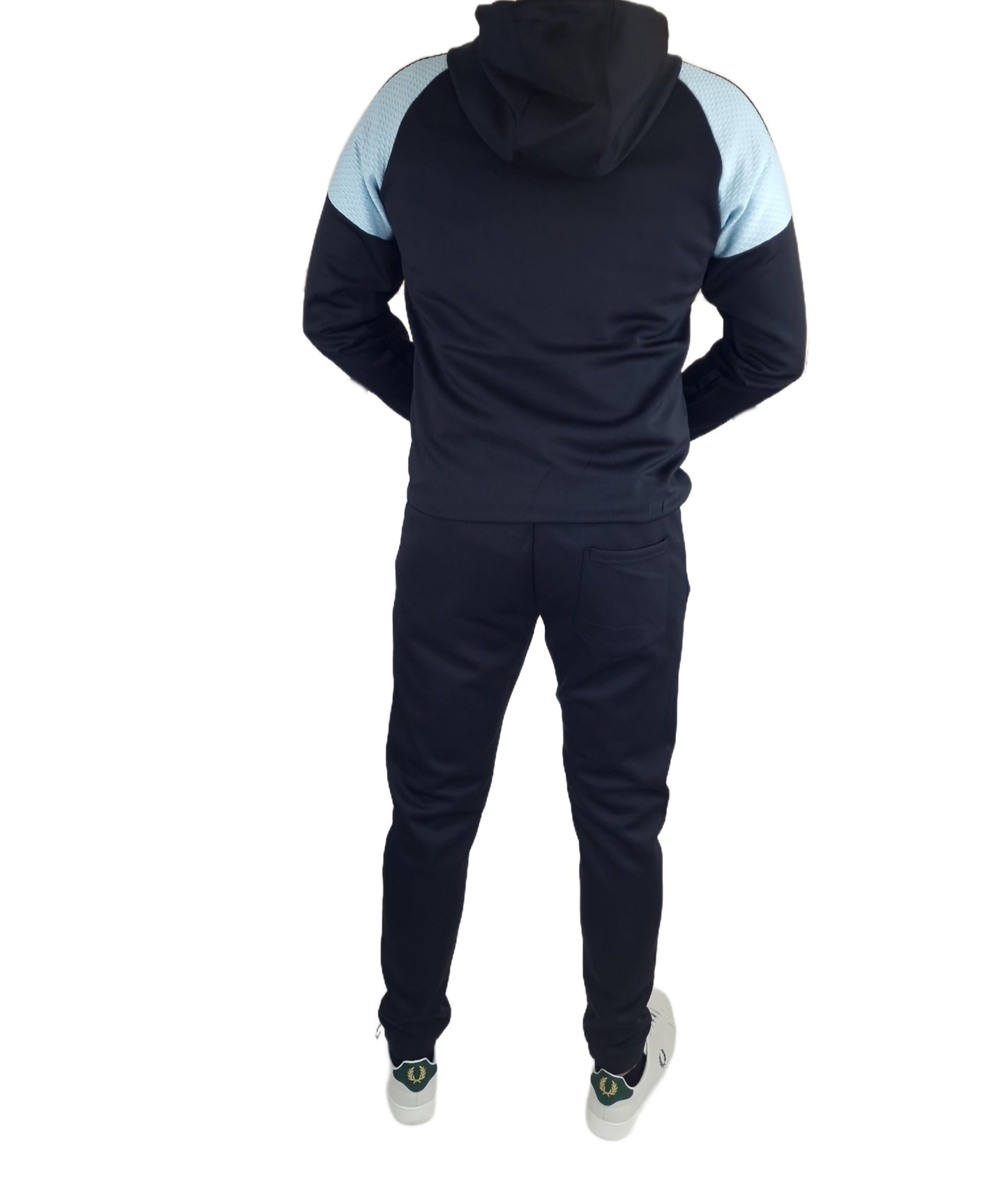 D-ROCK BLACK/SKY TEXTURE SHOULDER TRACKSUIT
