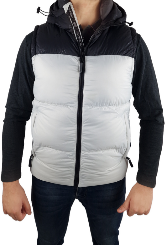 Crosshatch Chemerley Hooded Gilet Putty