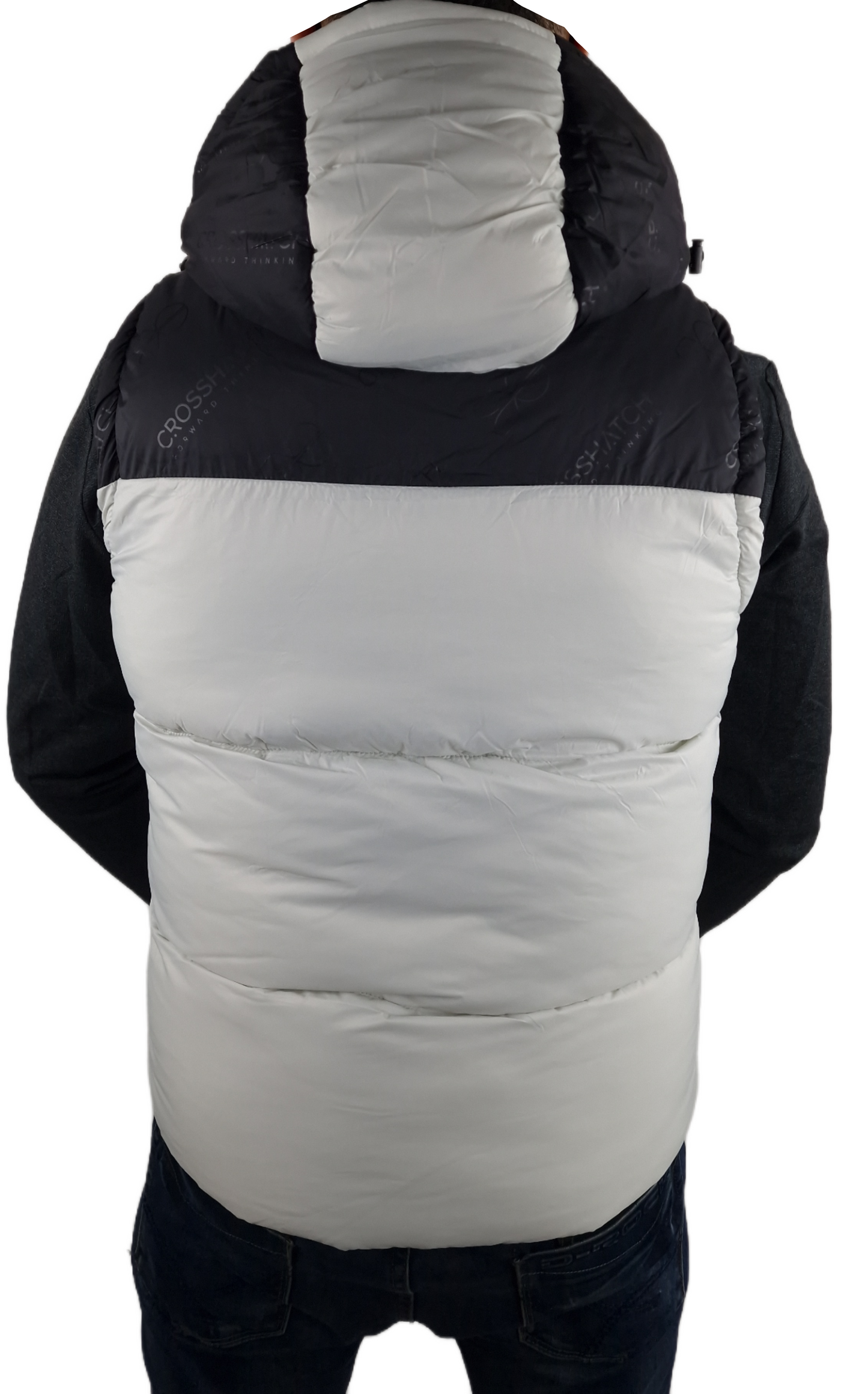 Crosshatch Chemerley Hooded Gilet Putty