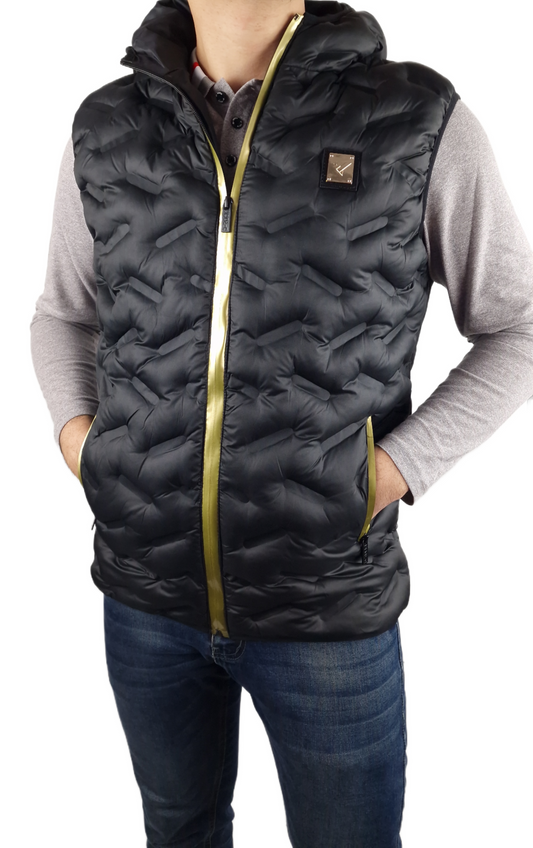 Men's D-ROCK Andretti Black/Gold Gilet Bodywarmer