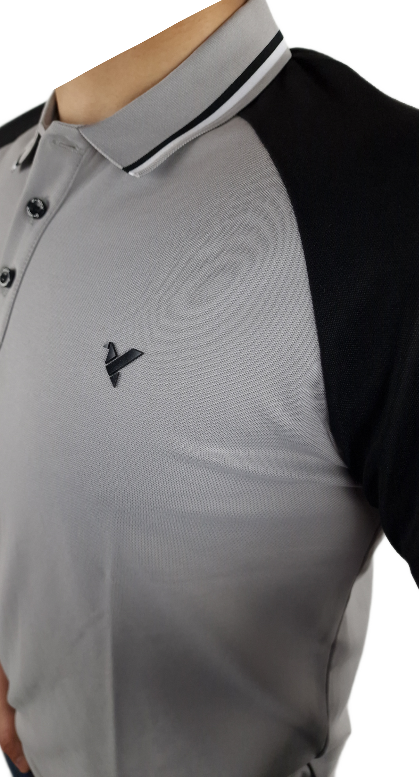 Men's D-ROCK Long Sleeve Polo-SCOTT Grey