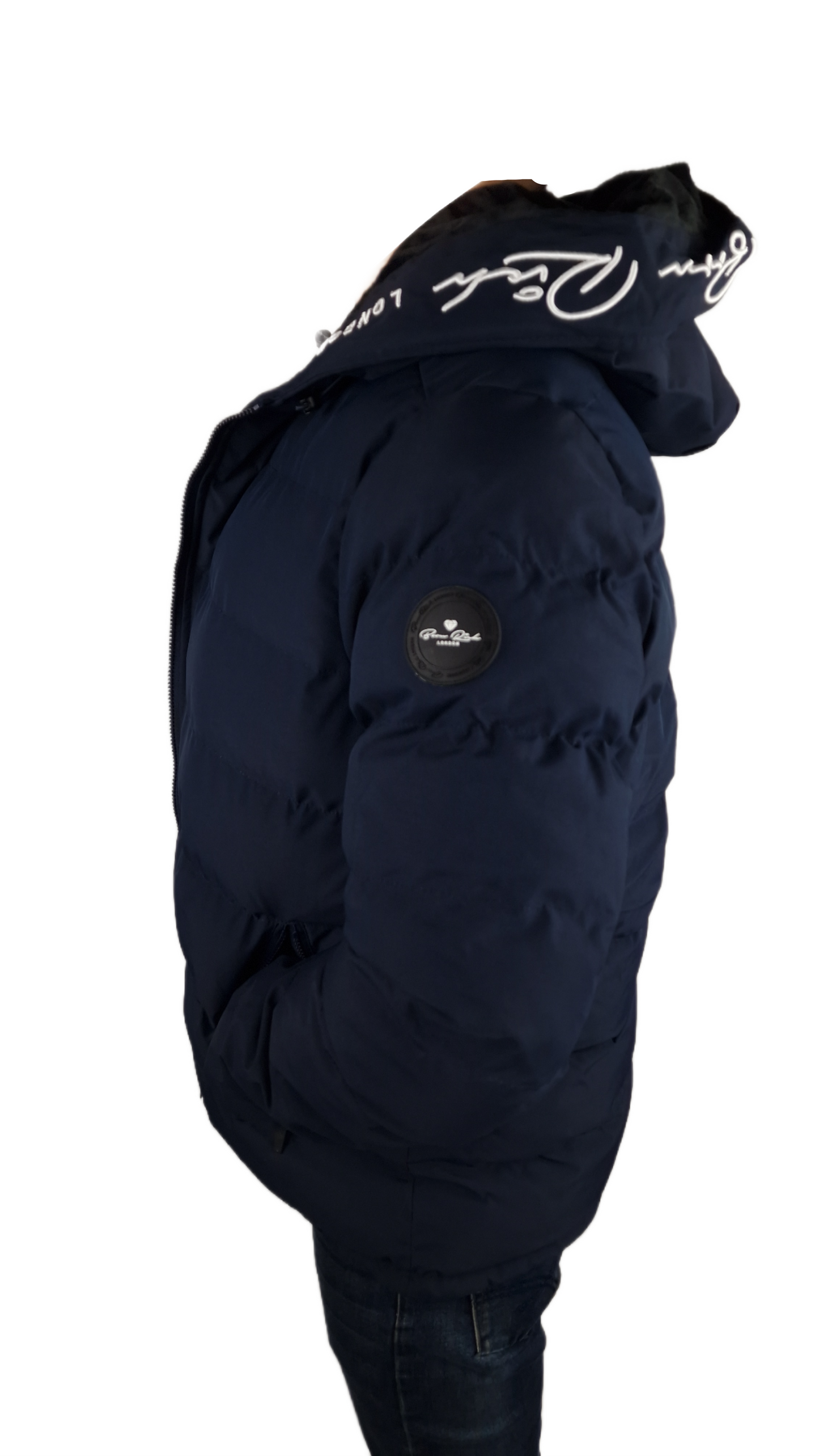 Men's Born Rich Emerton Padded Jacket Navy