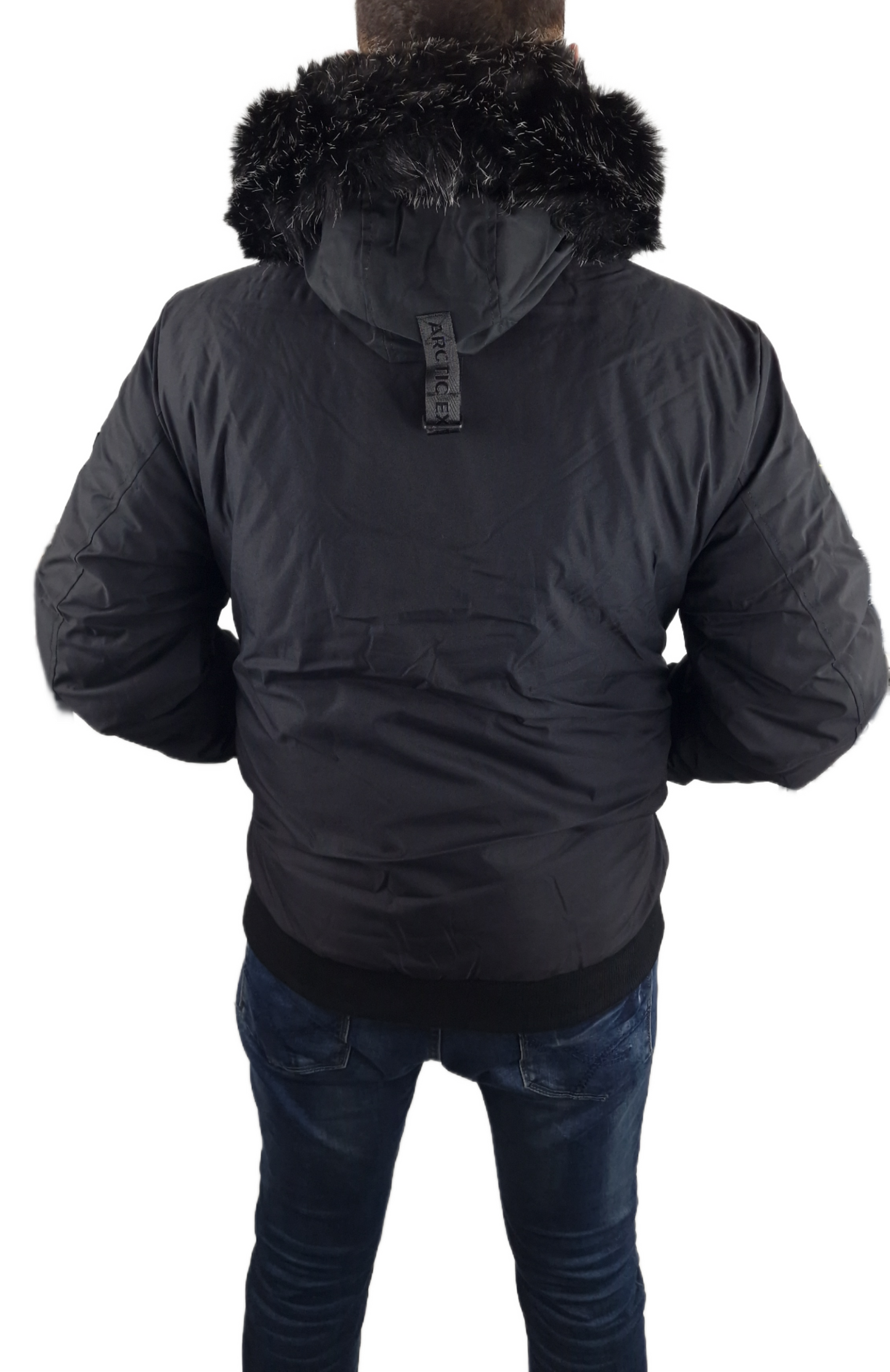Born Rich Emarnos Hooded Bomber Jacket Black