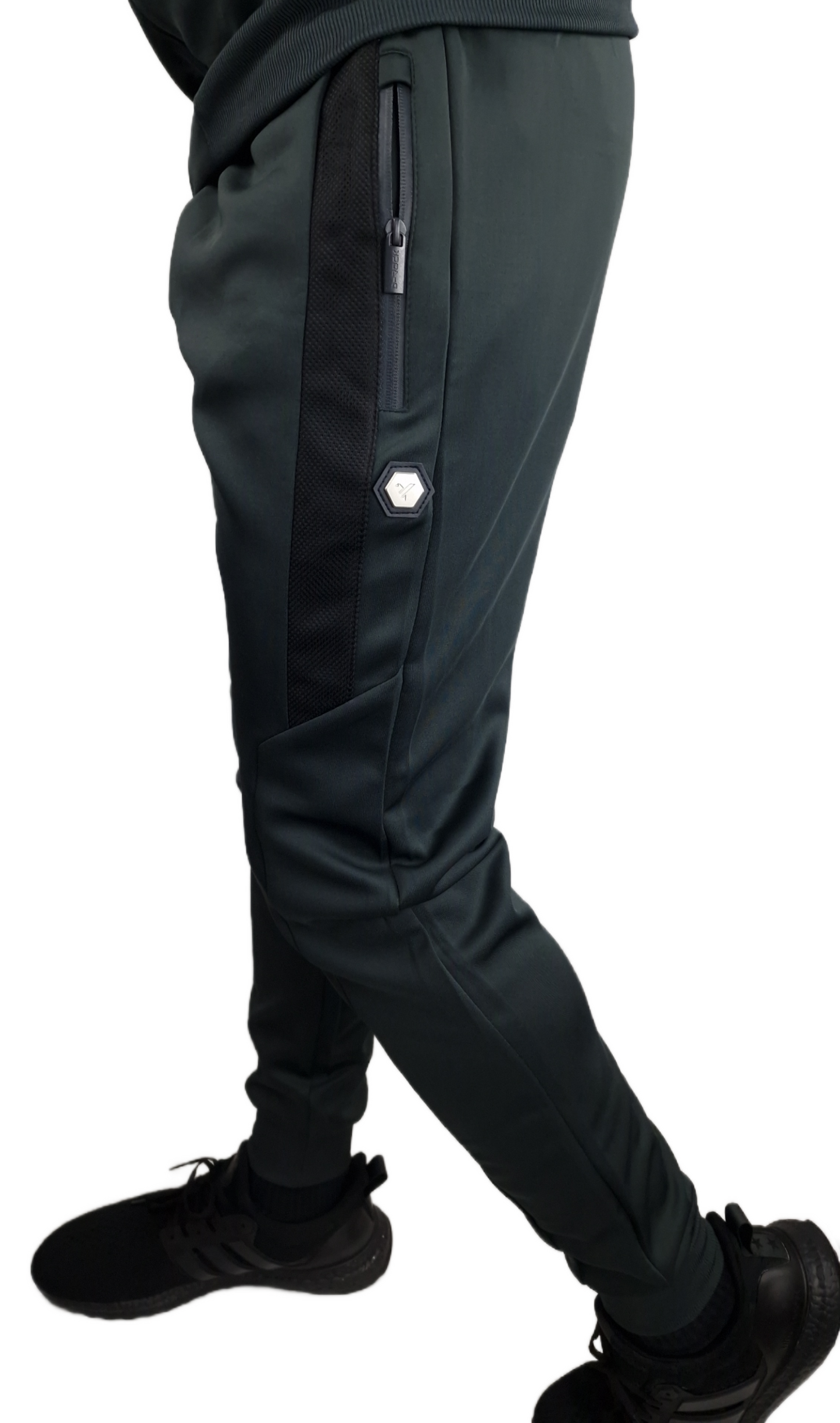 Men's D-Rock Justin Texture Chest Tracksuit - Grey