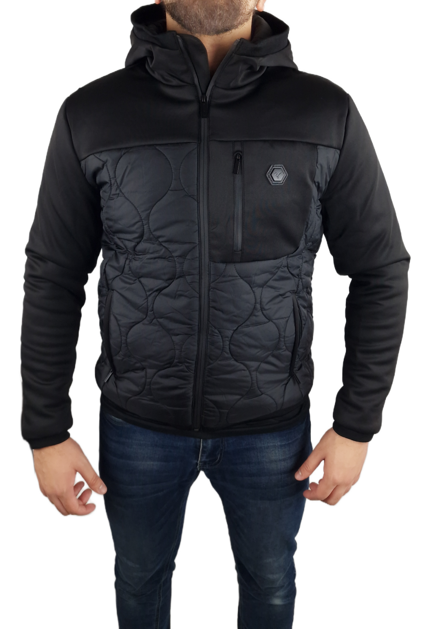 Men's D-Rock Hooded Sculpted Jacket