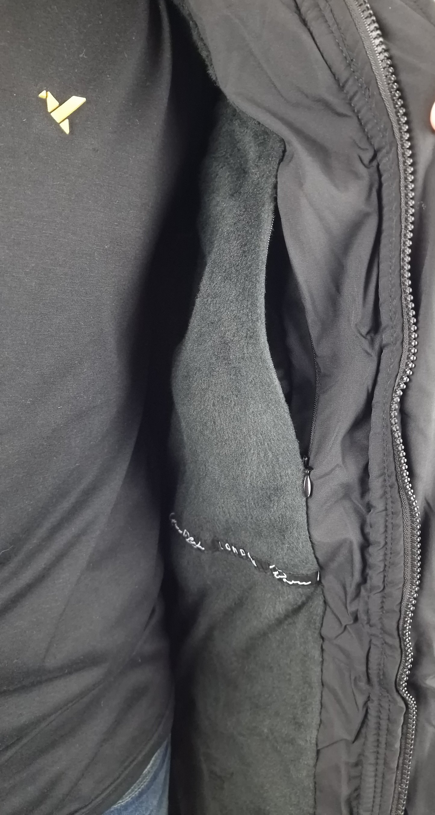 Men's Born Rich Federici Long Puffa Slim Fit Jacket Black