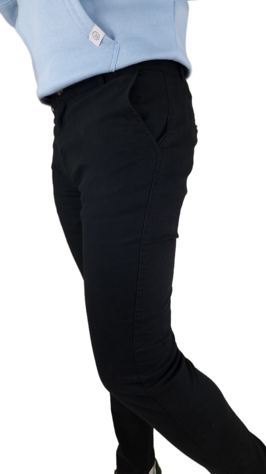 Men's Crosshatch Roysden Chinos Black