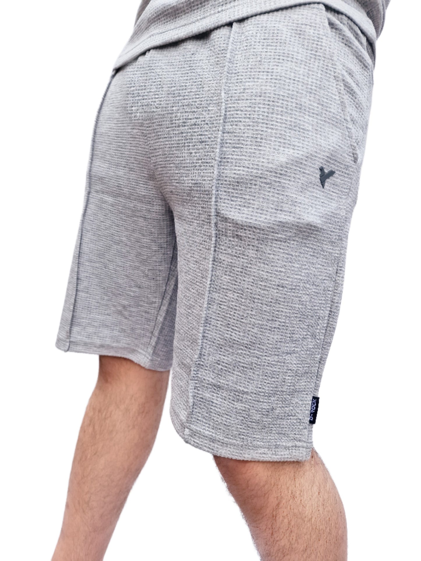 D-ROCK RAY GREY SHIRT AND SHORT CO-ORD SET