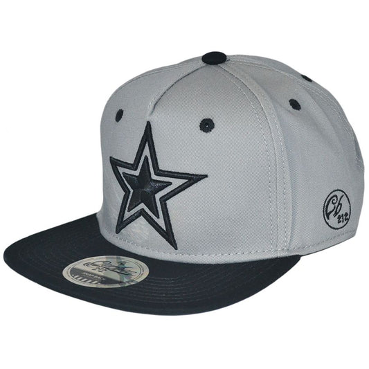 Carbon212 Star Snapback Cap - Grey