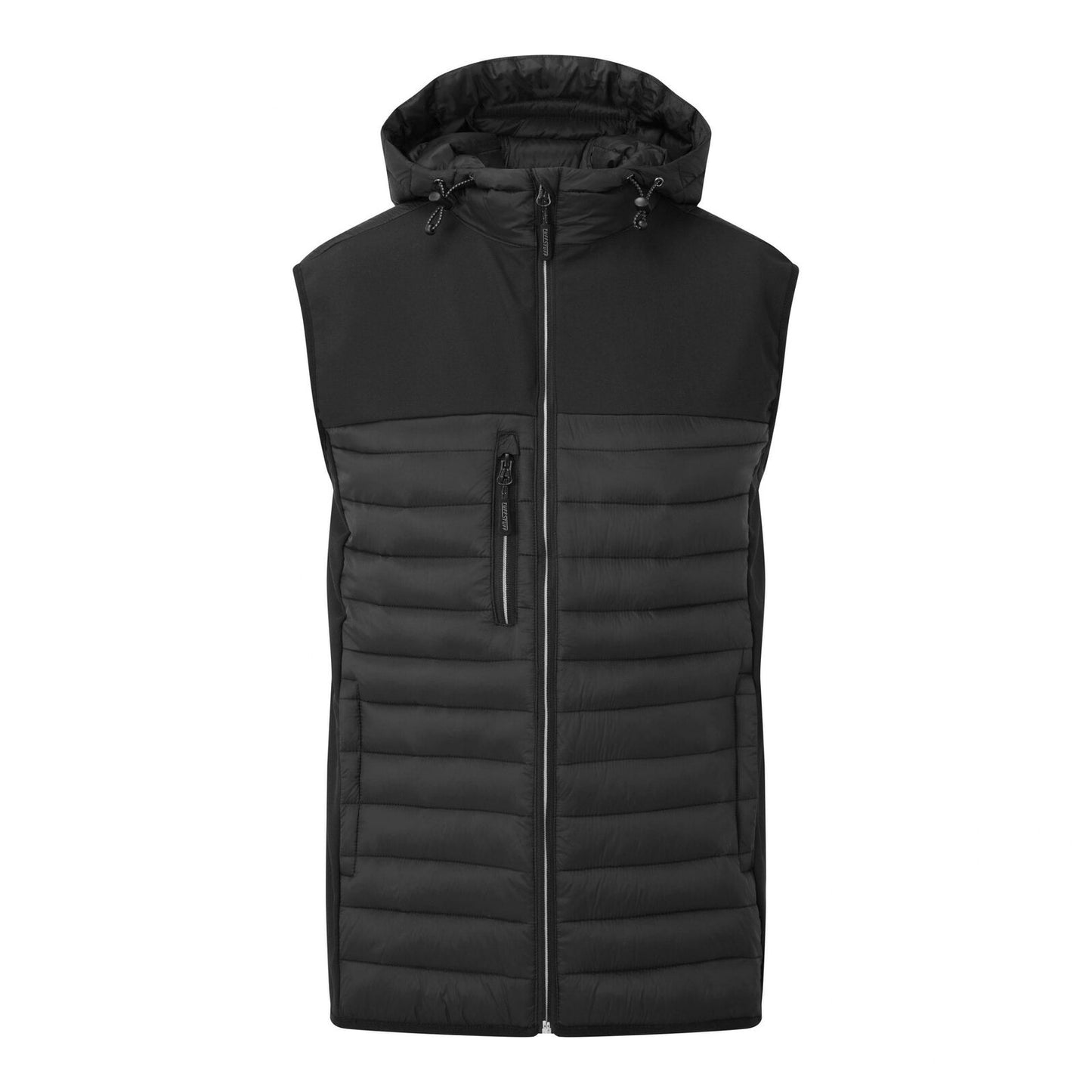 Howden Hooded Padded Black Softshell Panelling Bodywarmer