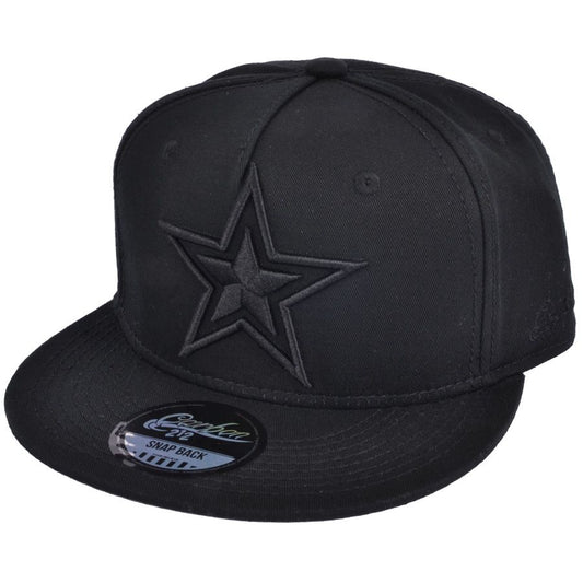 Carbon212 Star Snapback Cap - Black