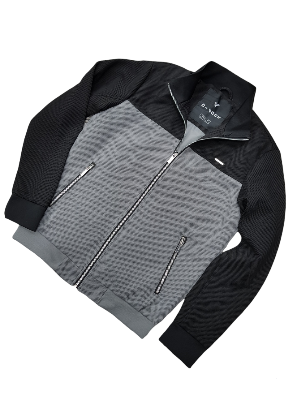 Mens D-ROCK Textured Cut and Sew Jacket