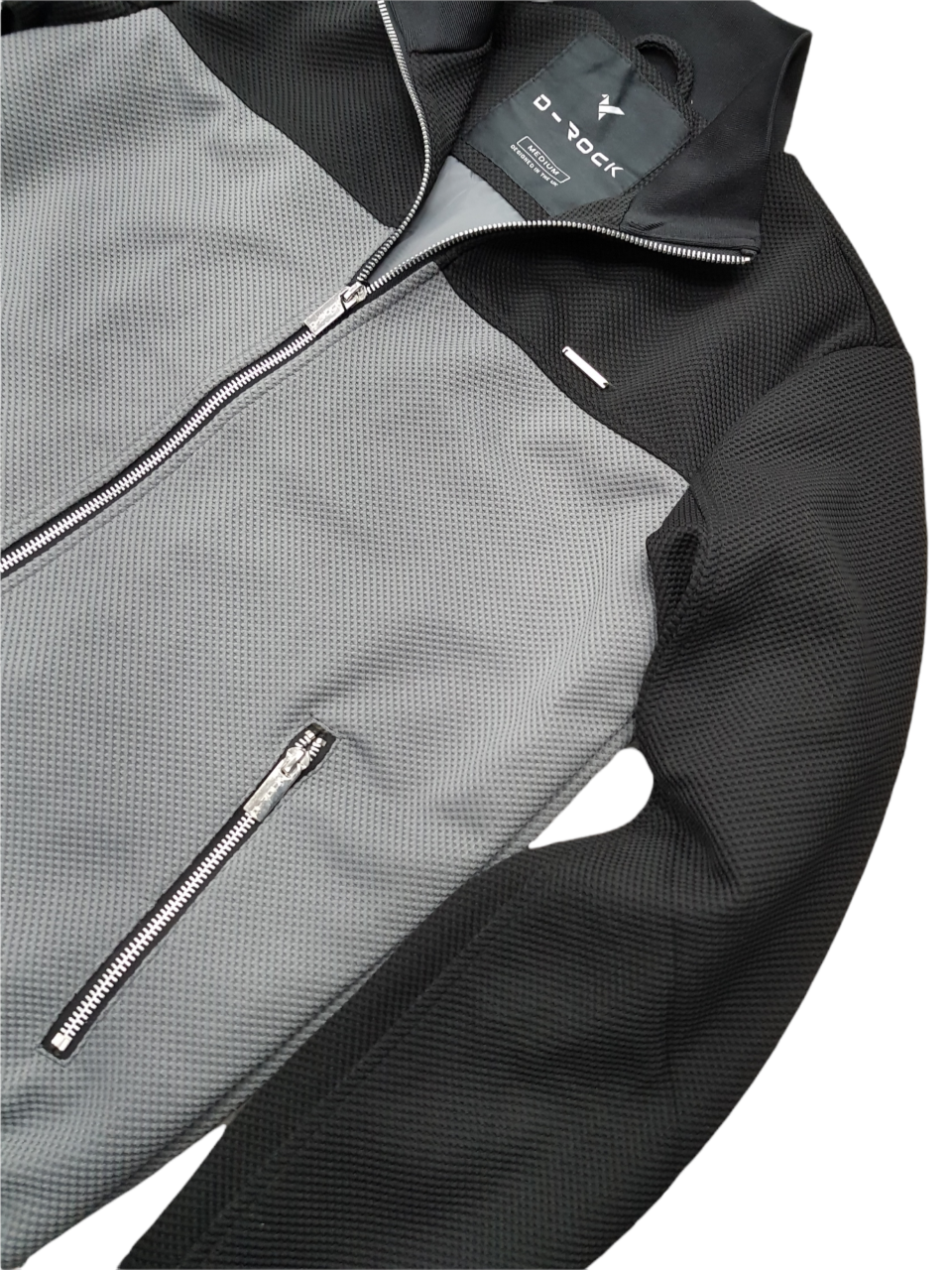 Mens D-ROCK Textured Cut and Sew Jacket