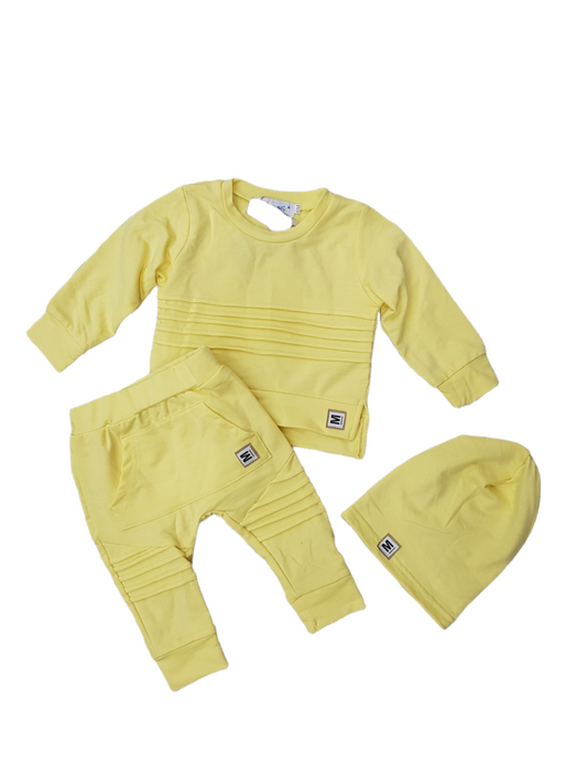 Boys Yellow Tracksuit Outfit 3m-4yrs