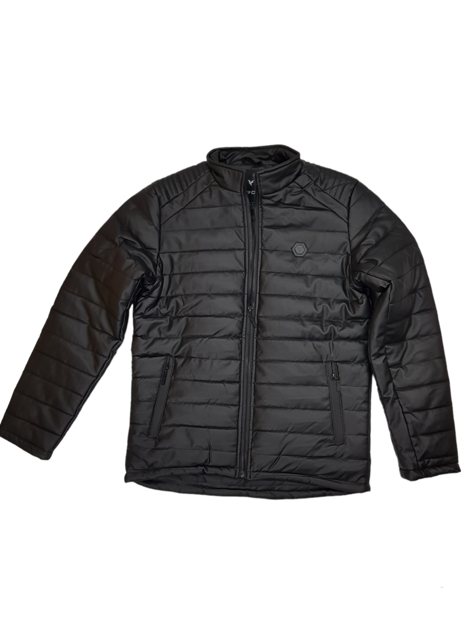 MENS D-Rock ADONIS PU BUBBLE JACKET- BLACK