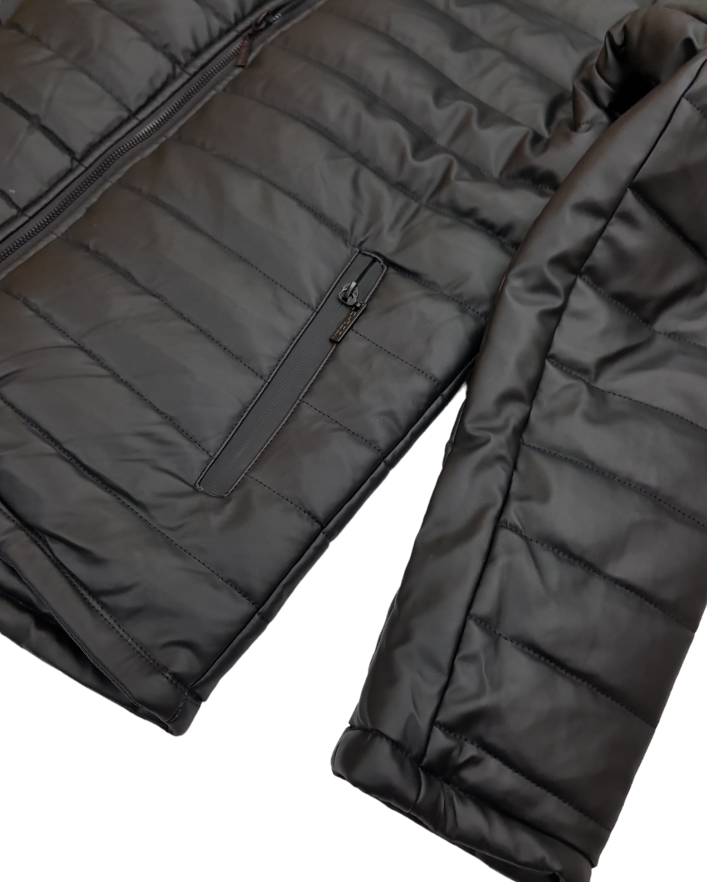 MENS D-Rock ADONIS PU BUBBLE JACKET- BLACK