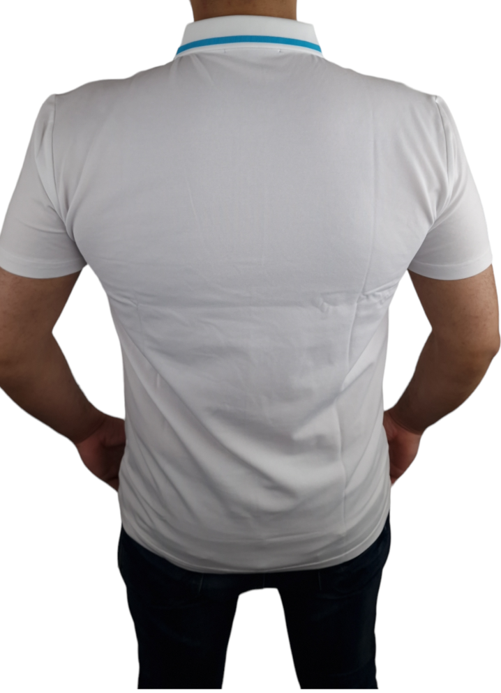 D-ROCK LINE DETAIL POLO WHITE