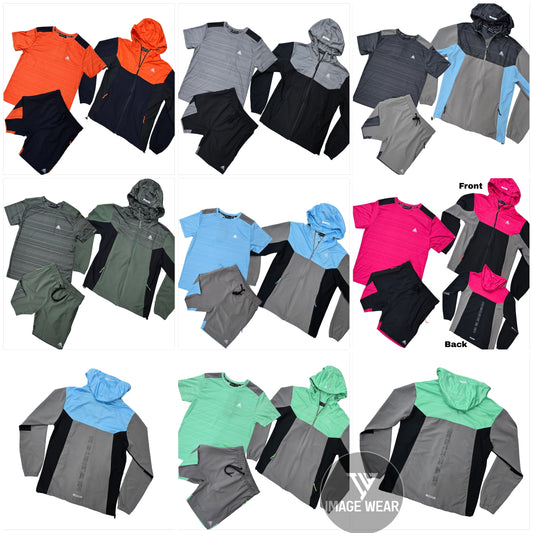 Men's Mountain Swiss Tri-Sets and Short Summer Sets in 7 Colours