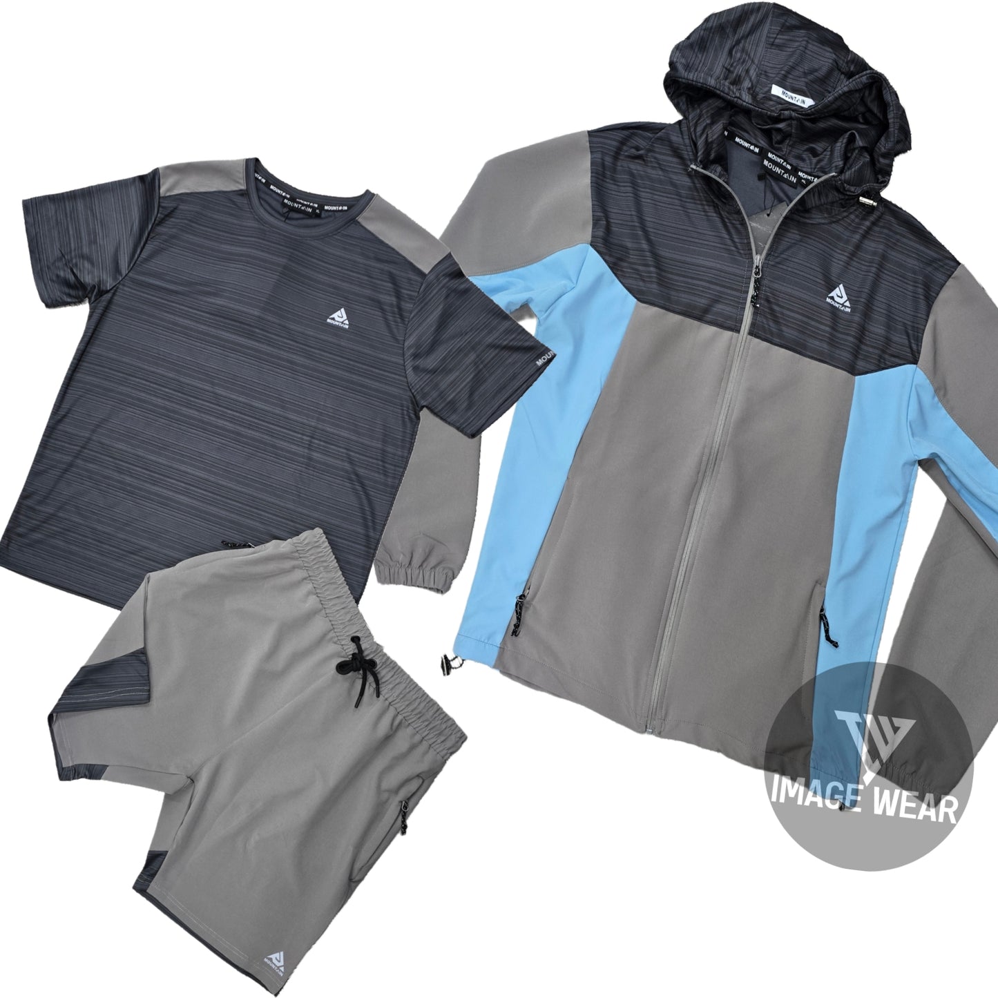 Men's Mountain Swiss Tri-Sets and Short Summer Sets in 7 Colours