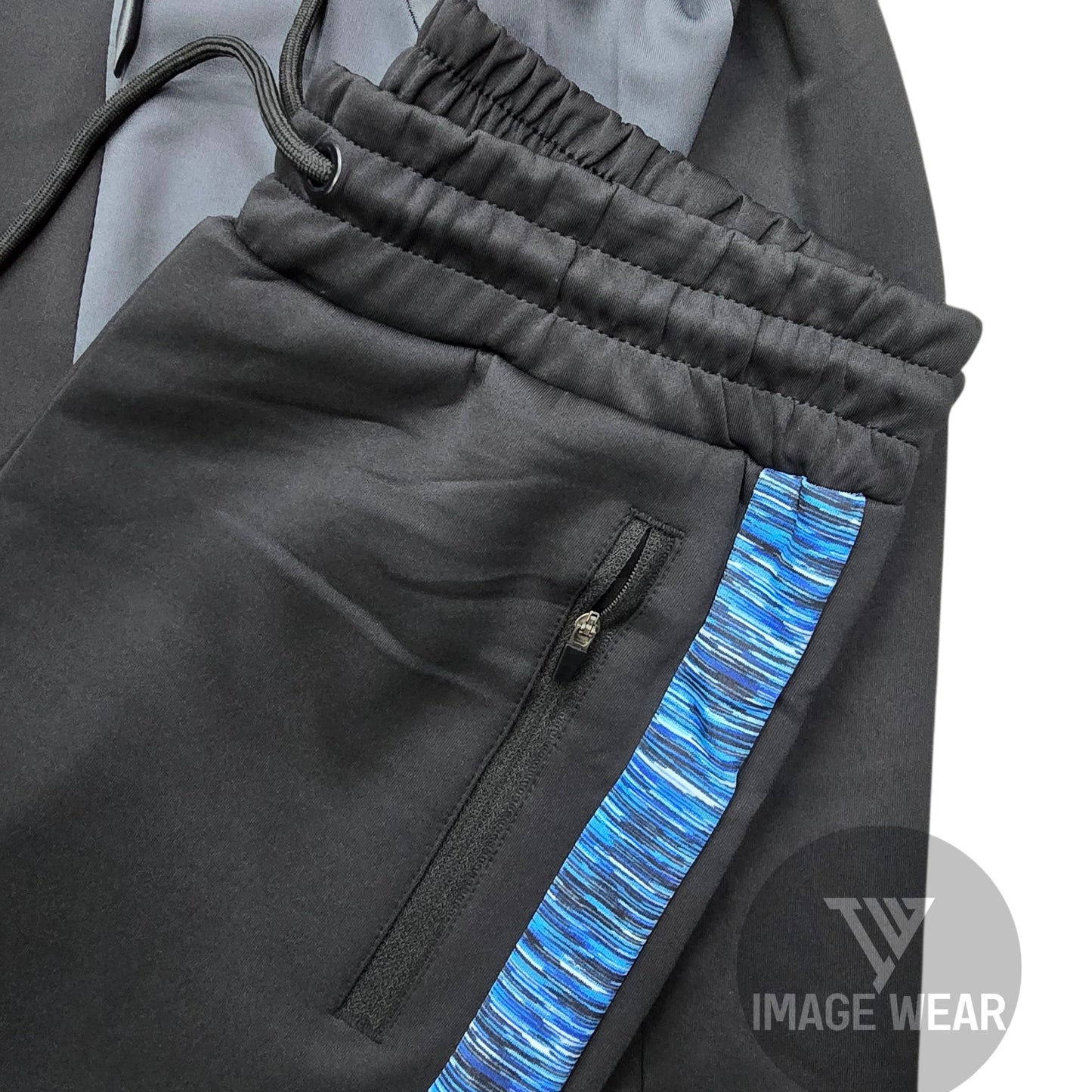 Men's Mountain Poly Scuba Material Tracksuit - Slim Fit | Open Hem with Ankle Zips