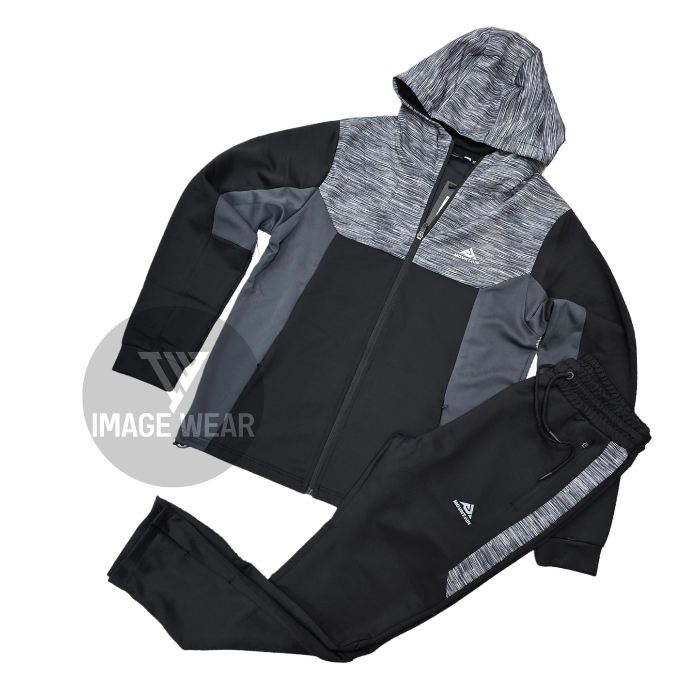 Men's Mountain Poly Scuba Material Tracksuit - Slim Fit | Open Hem with Ankle Zips