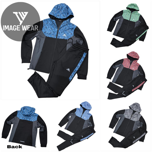 Men's Mountain Poly Scuba Material Tracksuit - Slim Fit | Open Hem with Ankle Zips