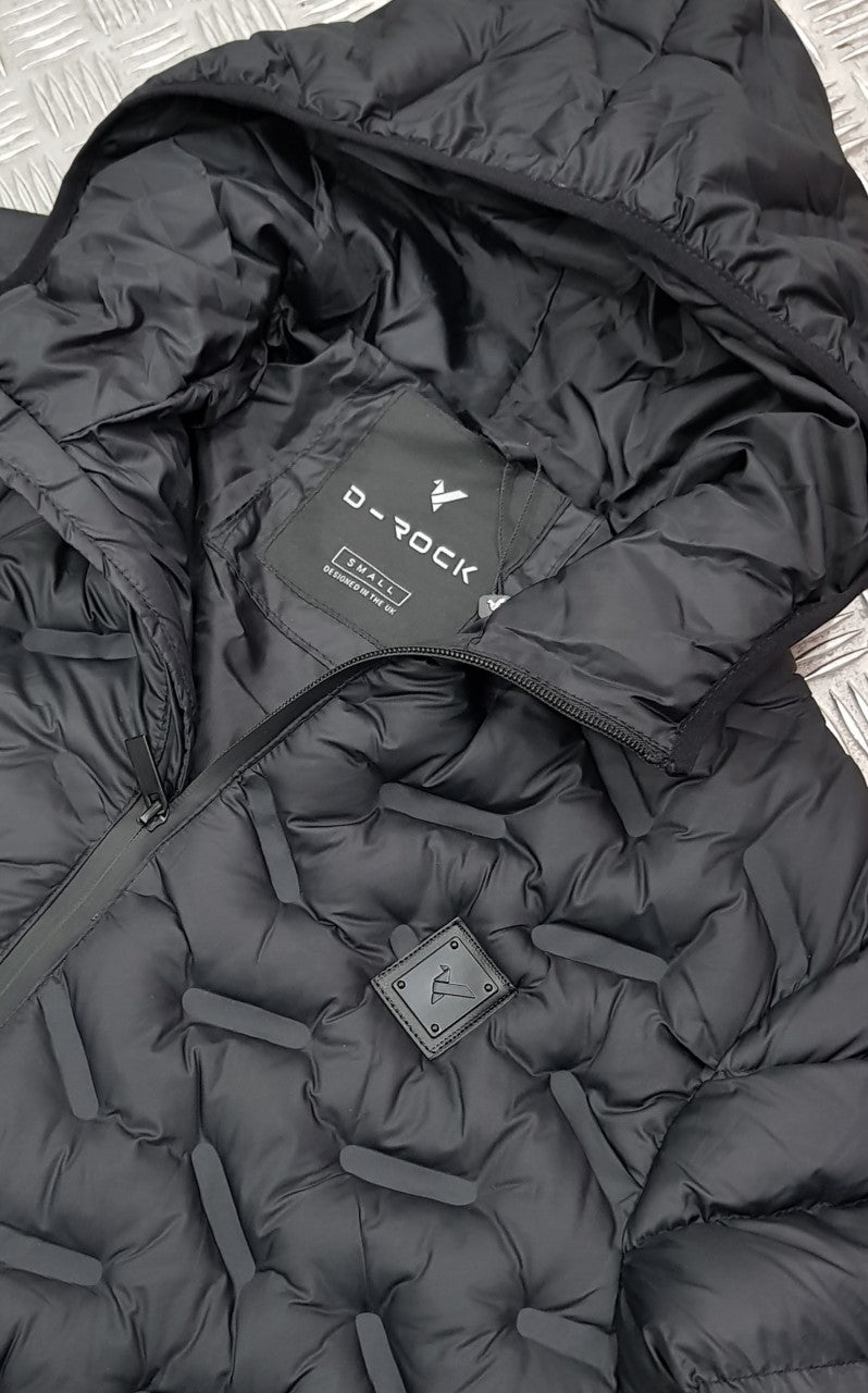 MENS D-ROCK PUFFER JACKET WITH SCULPTED DETAIL