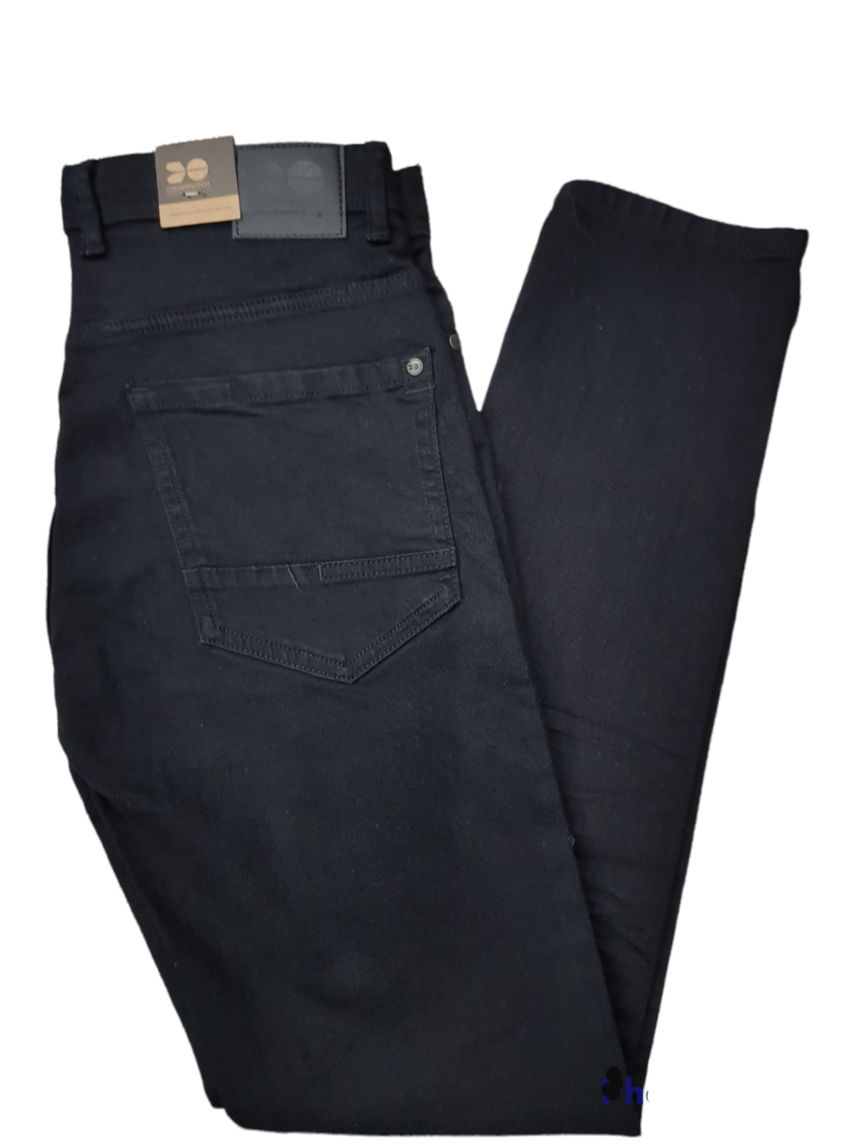 Crosshatch Mens Buraca Black Slim Fit Jeans