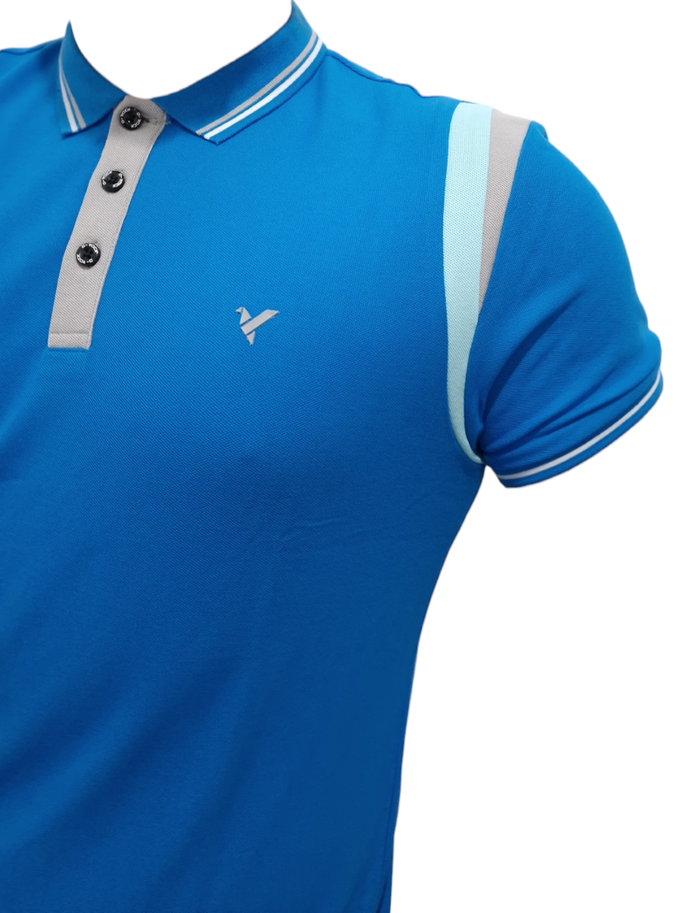 Men's D-ROCK Taylor Cut & Sew Polo Shirt Blue